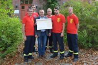 Scheckübergabe im September in Zwickau