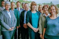 Kick-Off-Meeting mit Vertretern von Paracelsus-Klinik, MEDIAN Zentrum für Rehabilitation Schmannewitz, der Sächsischen Krebsgesellschaft und von Fraunhofer FOKUS