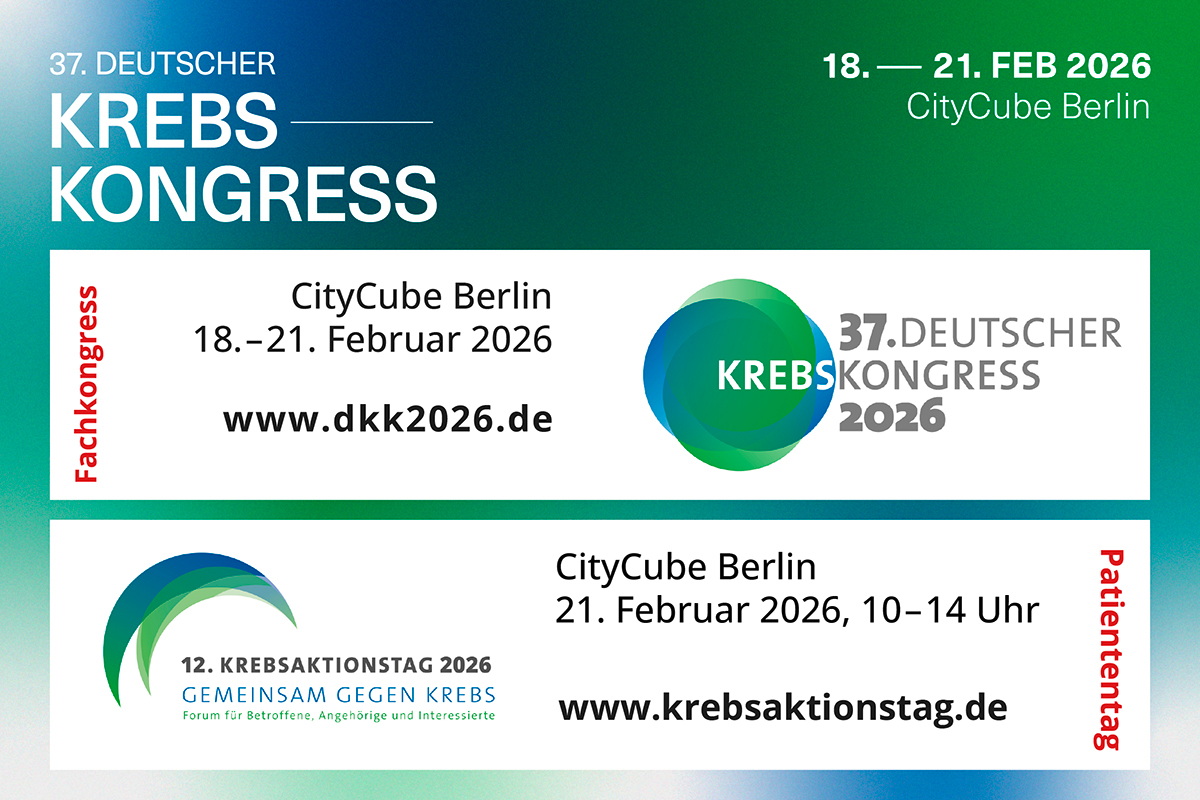 Banner für den 37. Deutschen Krebskongress